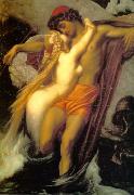 Lord Frederic Leighton The Fisherman and the Siren oil